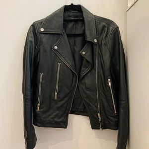 Zara Black Leather Jacket - Sz M